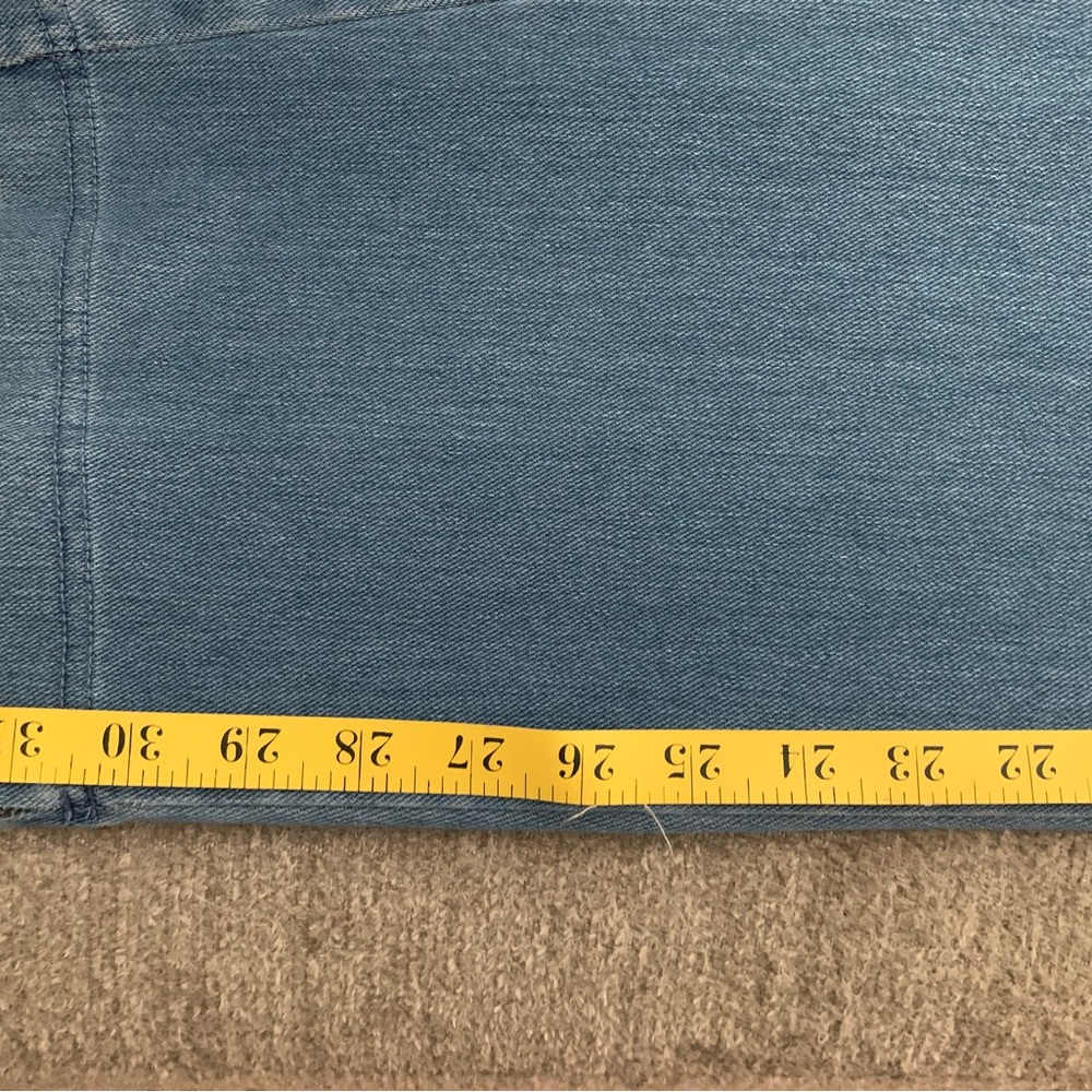Land’s End comfort denim pants for women. Size 1X, pre-owned. Elastic waist - Picture 8 of 12